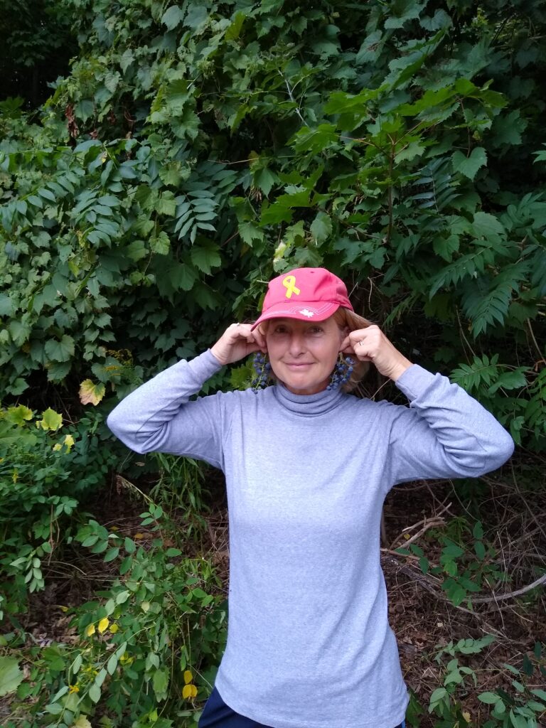 Picture of a steward posing with Riverbank Grape.